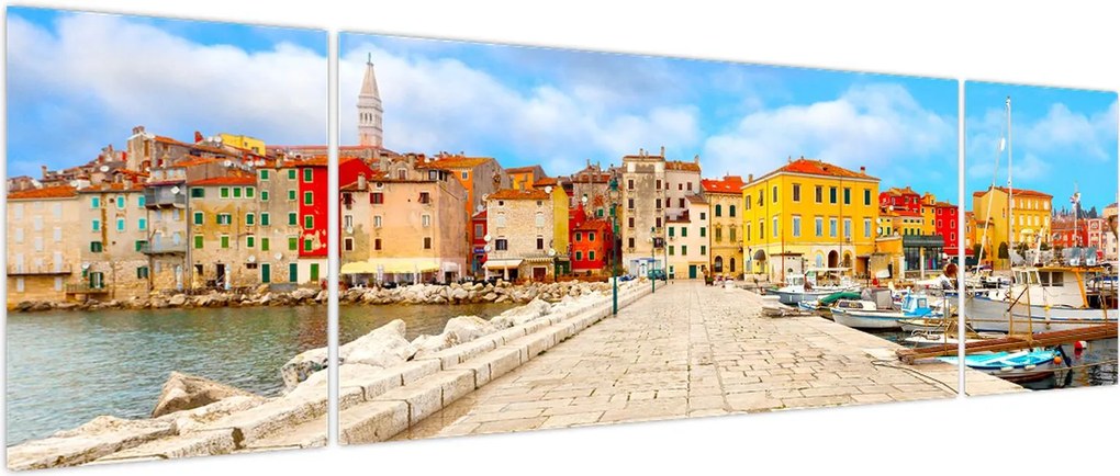 Obraz - Stare istryjskie miasto Poreč, Chorwacja (170x50 cm)