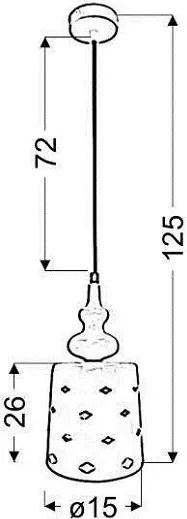 Biała lampa wisząca z ażurowym kloszem - 2X V153 F1-M20