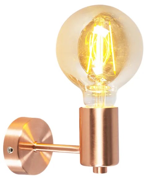 Inteligentna lampa ścienna w stylu art deco miedziana w komplecie z żarówką WiFi G95 - Facil Nowoczesny Oswietlenie wewnetrzne