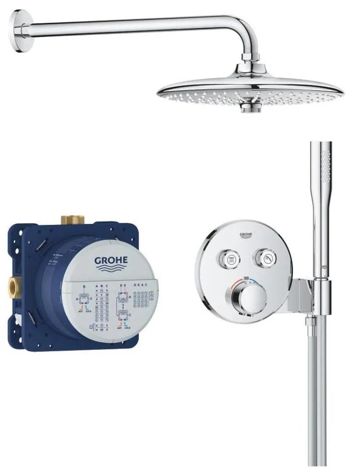 GROHE 34878000 - System prysznicowy PRECISION SMARTCONTROL 260 mm, chrom błyszczący