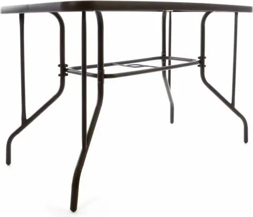 Zestaw mebli ogrodowych, 4 krzesła, szklany stół