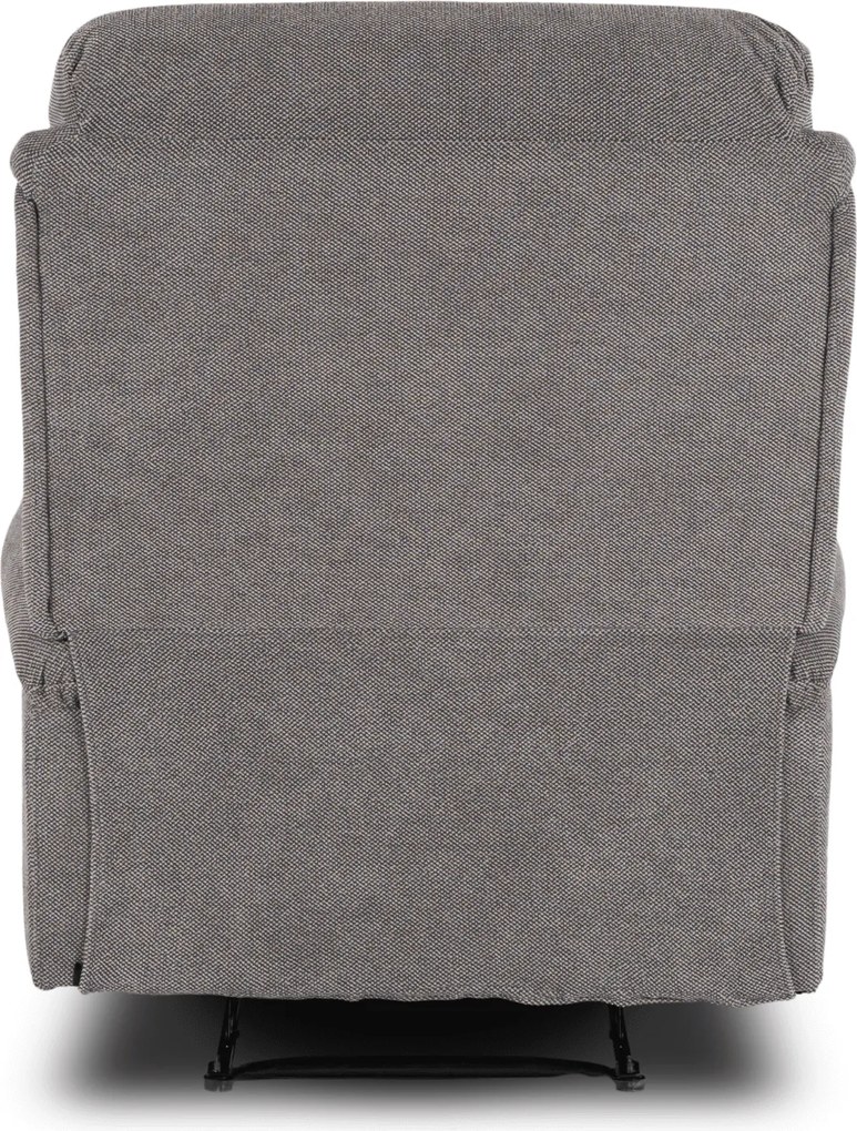 Fotel Rozkładany z Podnóżkiem KOBE Szary Nowoczesny