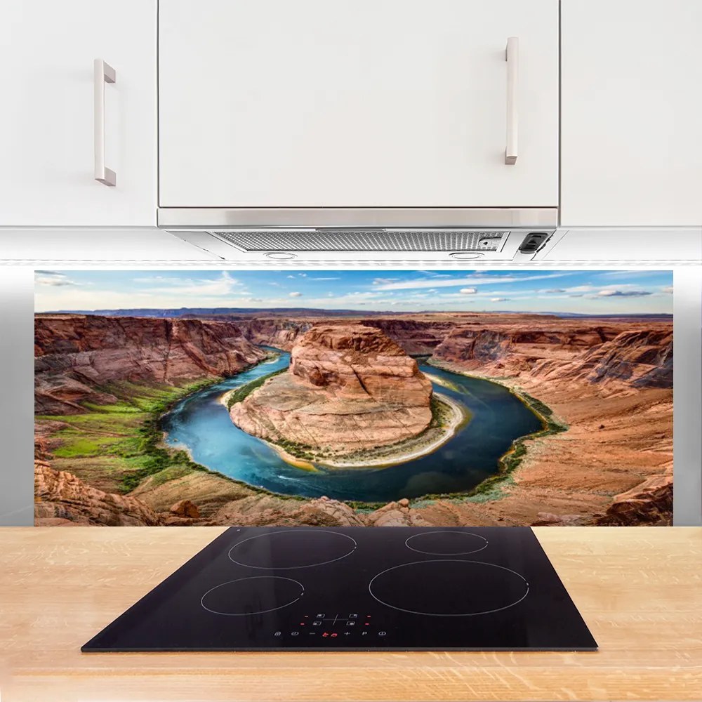 Panel Szklany do Kuchni Czerwone Skały Kanionu