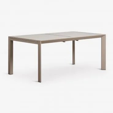 Rozkładany Prostokątny Stół Ogrodowy 180-240x100 Cm Z Aluminium Starmi Moka Brown - Sklum