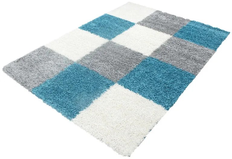 Dywan Shaggy Life szaro-turkusowy 60 cm x 110 cm