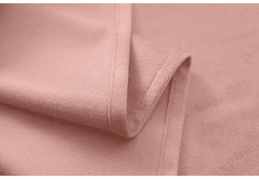 Zasłona zaciemniająca VELVET 140x250 cm, różowa Zawieszanie: Metalowe pierścienie