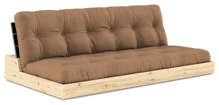 Brązowa rozkładana sofa 196 cm Base – Karup Design