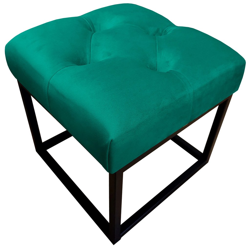 Pufa CHESTERFIELD LOFT ławka podnóżek metal MG20