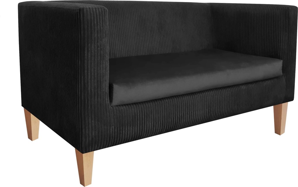 Sofa Monaco : Kolor nogi - Drewno, Kolor tkaniny - Kronos7/Poso135, Typ tkaniny - Kronos/Poso, Wysokość nogi - 20 cm