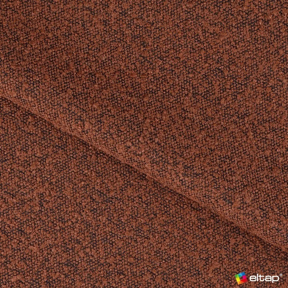 Tapicerowane łóżko dwuosobowe ze schowkiem ze stelażem 140x200 cm w kolorze terakoty Pointt – ELTAP