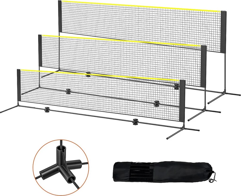 Ustroj do Badmintona SucceBuy , 427 cm, Sieć do Pickleball i Piłki Siatkowej Niestabilna na zewnątrz
