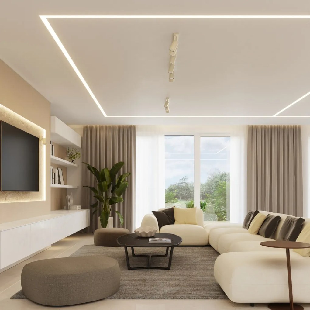 Plafon RING 3P beżowy SOLLUX  LIGHTING