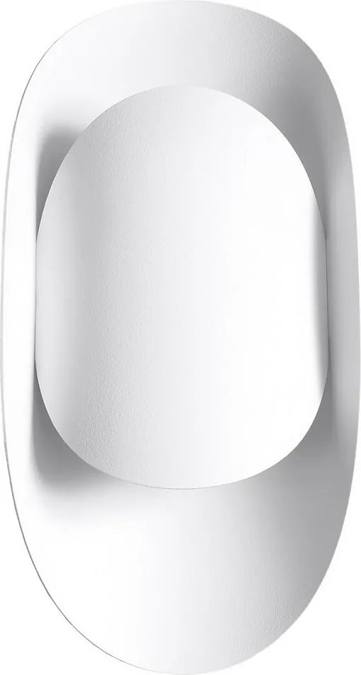 Kinkiety Nowoczesny Tear, Stal - 1 Źródło - L.13 X H.30 Cm - Biały