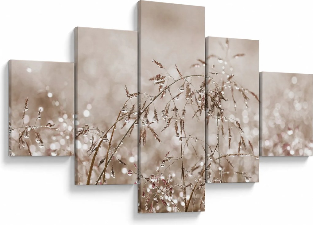 Obraz - Łąka w odcieniach brązu (125x70 cm)