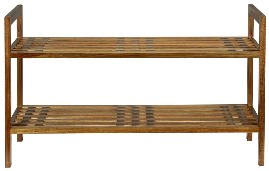 Regał na buty z litego drewna akacjowego w naturalnym kolorze 69x40,5x27 cm Fondi – Wenko