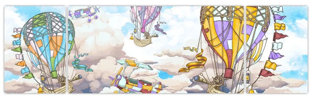 Obraz - Wyprawa w chmurach (170x50 cm)