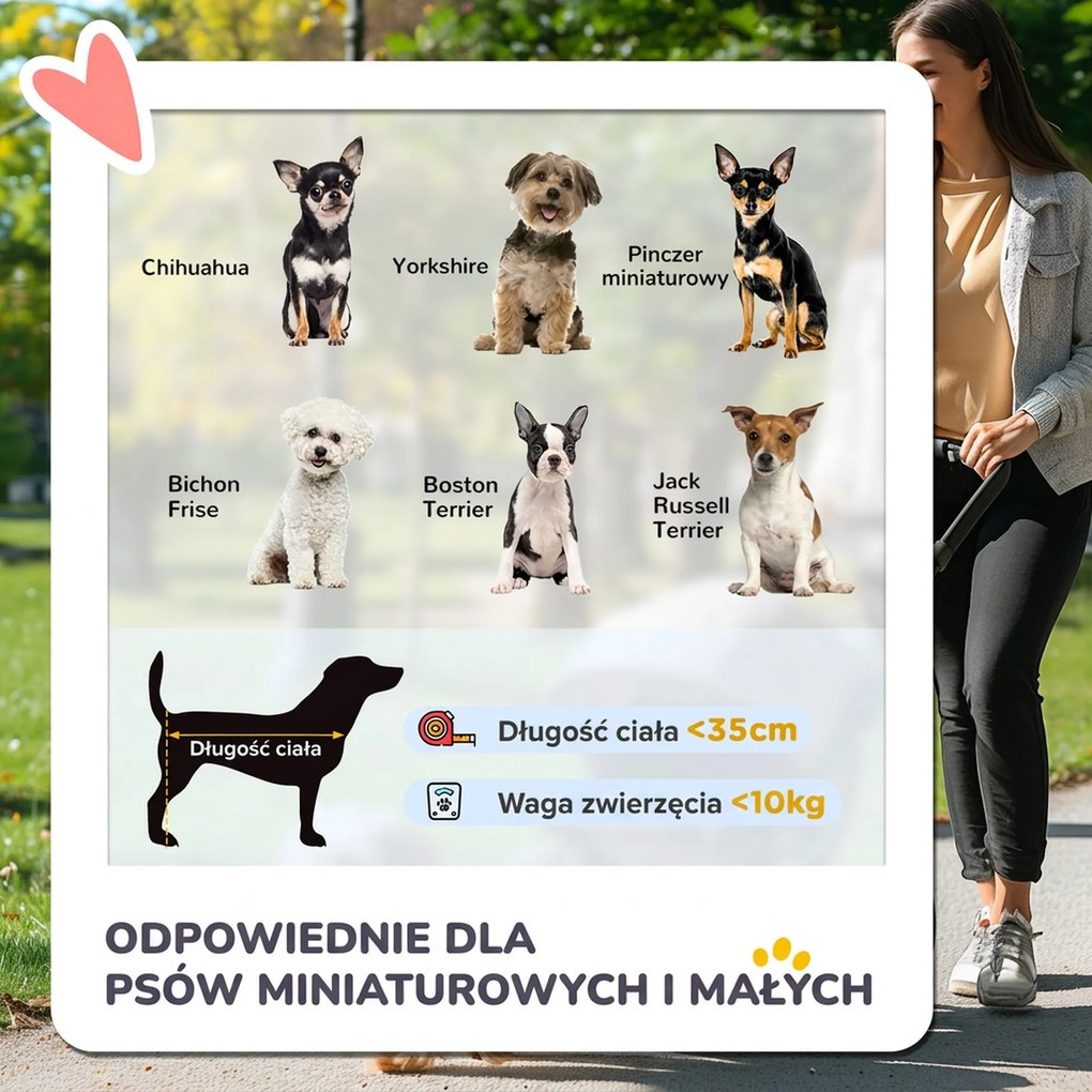 Outsunny Wózek dla Psa i Kota 2w1 Składany 1 Koszyk 1 Torba Czerwony | Aosom PL