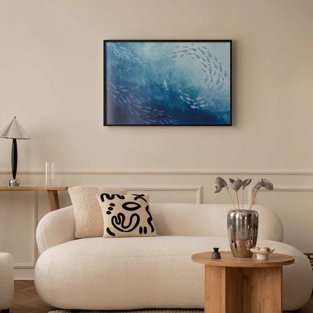Plakat Morska toń 42x29,7 cm z ramą czarną bez marginesu ARTGEIST B