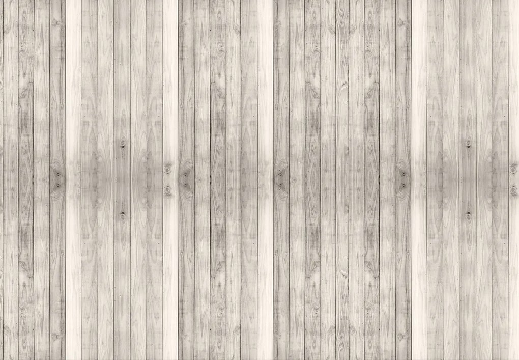 Fototapeta - Drewniana ściana, szara (196x136 cm)