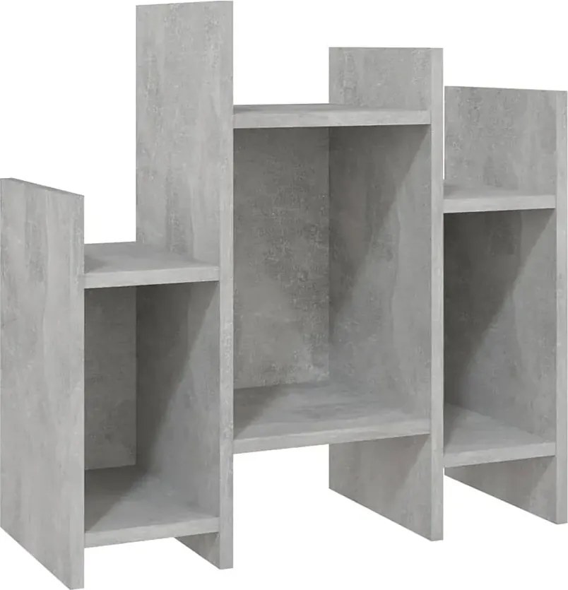 Niski otwarty regał z 6 półkami beton Z6-W75