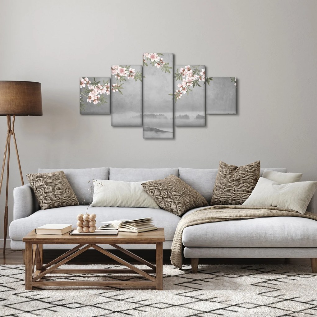 Obraz - Księżyc nad krajobrazem (125x70 cm)