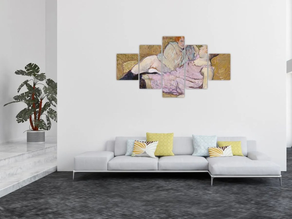 Obraz - Henri de Toulouse-Lautrec, The Sofa, reprodukcje (125x70 cm)