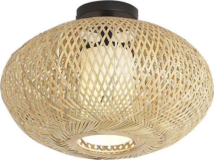 Lampa sufitowa Japandi bambusowa 42 cm IP44 - Moana