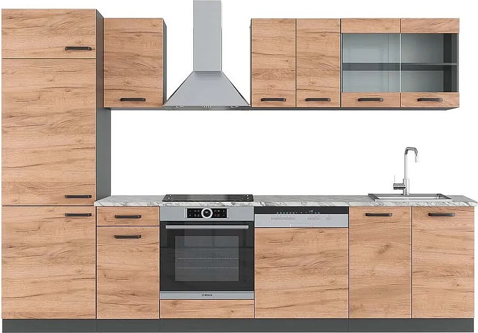 Aneks kuchenny złoty dąb power/antracyt 300x60x81.6 r-line