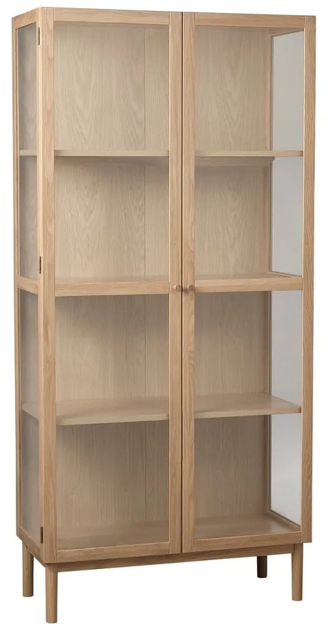 Witryna z litego drewna dębowego 190x90 cm Elba – Unique Furniture