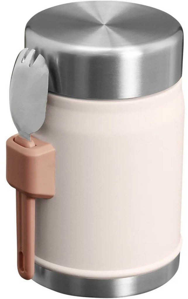 STANLEY Termos obiadowy 400 ml z łyżką/widelcem Rose  Quartz