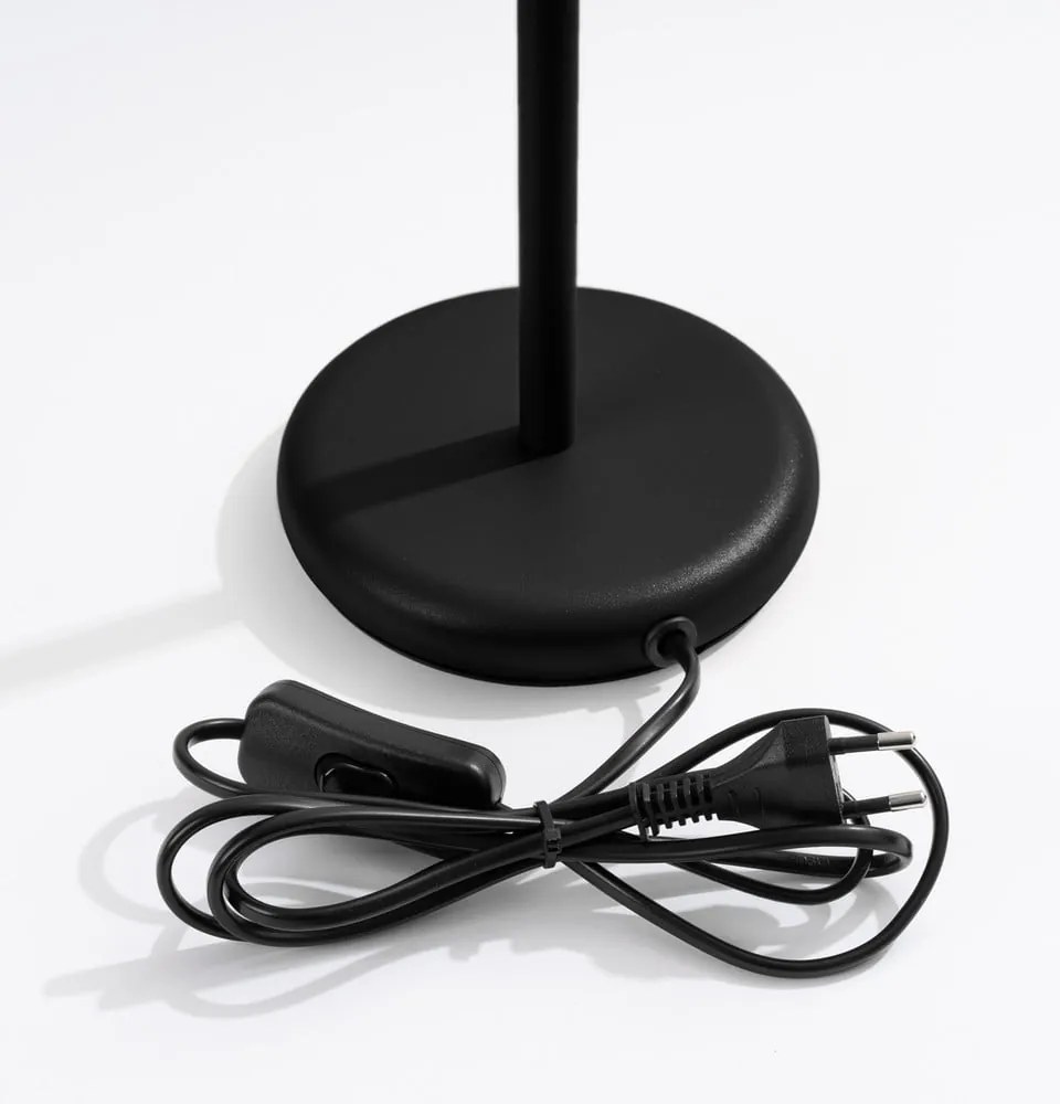 Czarna lampa stołowa (wysokość 43 cm) Gleam – Sollux