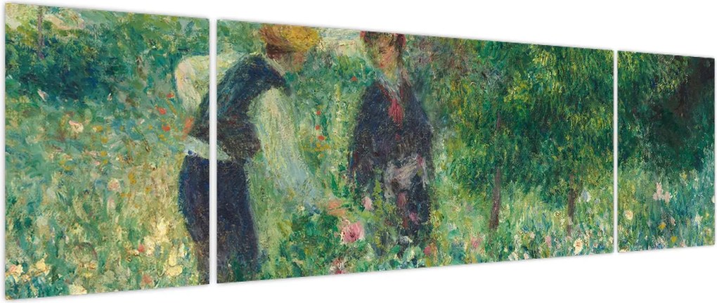 Obraz - Auguste Renoir, Picking Flowers, reprodukcje (170x50 cm)