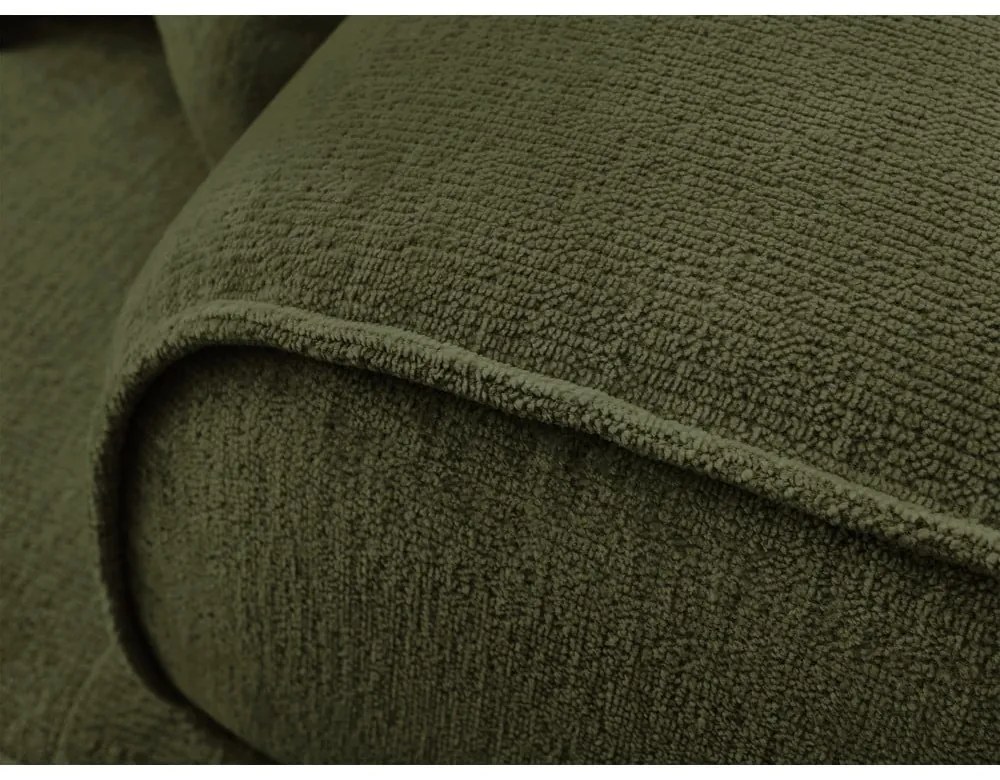 Zielona sofa z tkaniny szenilowej 237 cm Whesley – Bobochic Paris