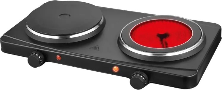 Elektryczna płyta grzejna z dwoma palnikami, 220 - 230 V.