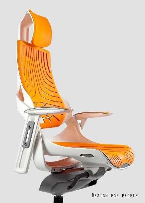 Fotel ergonomiczny Wau Elastomer, zgodny z normą BHP