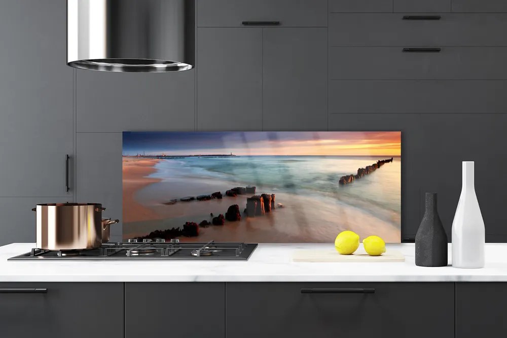 Szkło nad Blatem Tropikalne Wybrzeże Oceanu