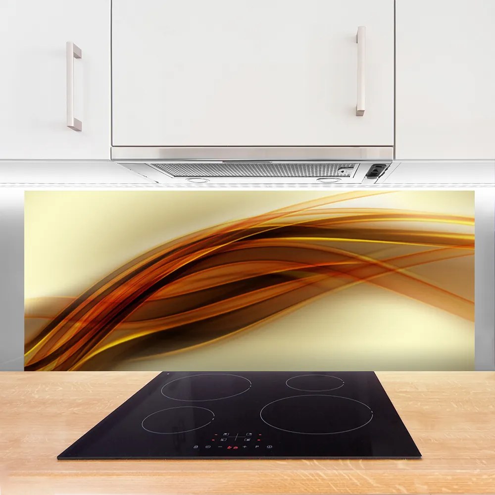 Szkło Ozdobne do Kuchni Nowoczesny Design Abstrakcyjny