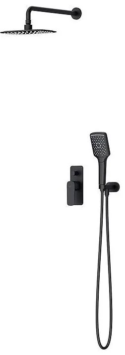 Cersanit S952-031 - Zestaw prysznicowy podtynkowy LARGA czarny