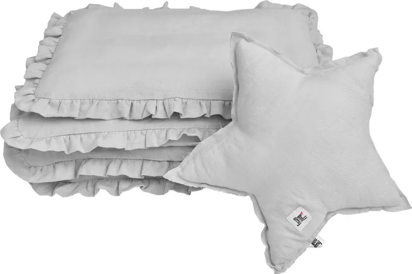 Bellamy Lniana poduszka dekoracyjna STAR STONE GRAY