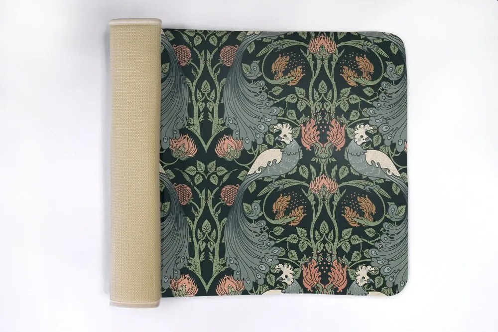 Dywanik łazienkowy Dywanik łazienkowy Ptaki Rośliny