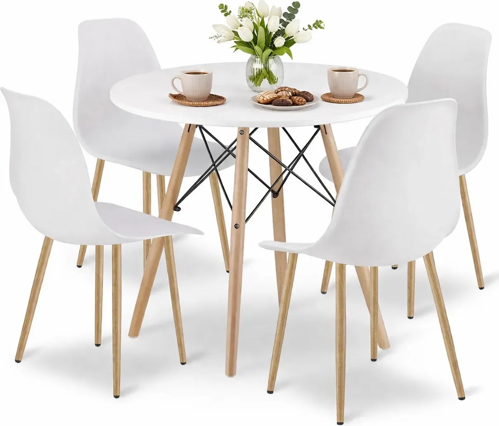 Zestaw biały stół + krzesła A8-C29