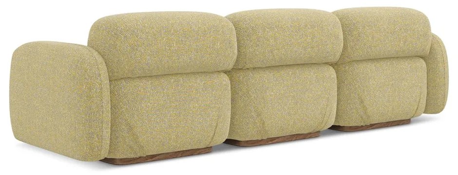 Żółta sofa modułowa 270 cm Ailani – Makamii