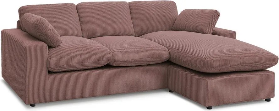 Różowy sztruksowy narożnik Belair – Bobochic Paris