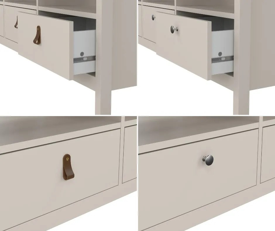 Szafka pod telewizor z szufladami Madrid, kaszmir mat