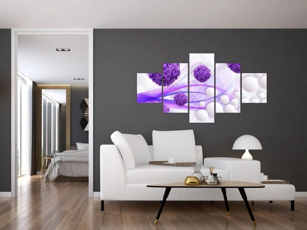 Zdjęcie - Kulki, kulki, kwiaty, ... (125x70 cm)