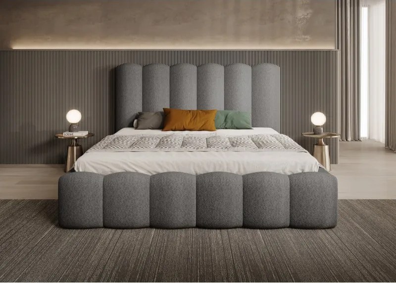 Łóżko Mona V 180 w tkaninie Abriamo 07