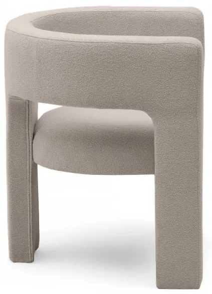 Beżowoszary designerski fotel ALPHA LOOP