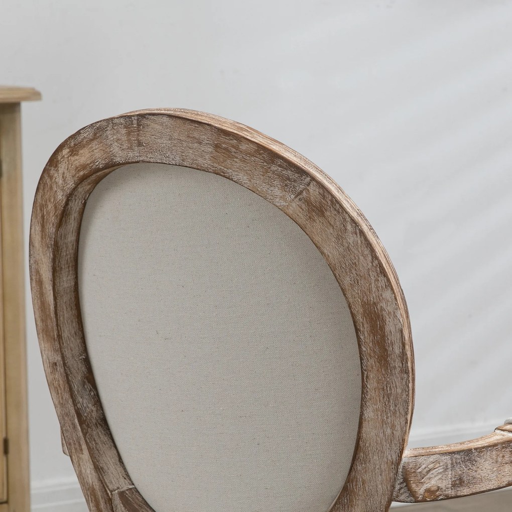 HOMCOM Krzesło Jadalniane Retro Stylowe Klasyczne Wygodne | Aosom PL