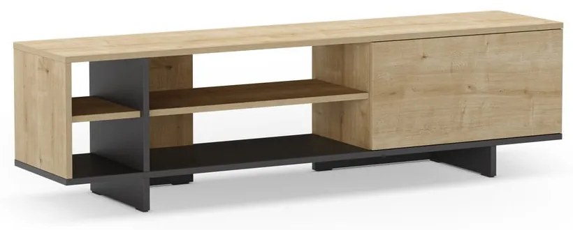 Szafka pod TV w dekorze dębu 160x44 cm Cequoia – Marckeric