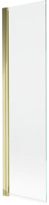 Mexen Mist parawan nawannowy 1-skrzydłowy 50 x 150 cm, transparent, złoty - 8A9-050-001-50-00
